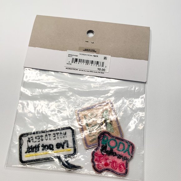 NEW BP set of 3 patches kind, body positive, note to self pink black - Picture 3 of 3